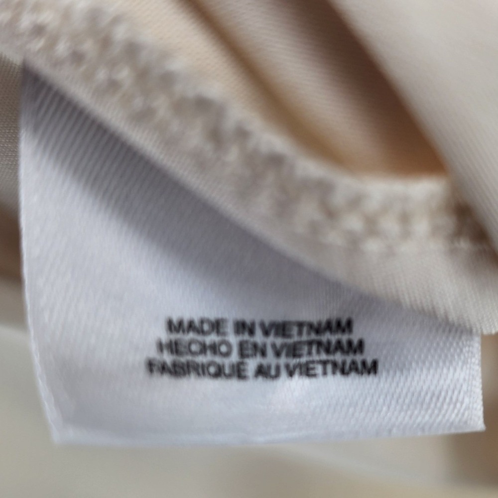 Anne Klein Womens Cream Draped Surplice Ruched Sleeveless Blouse Top Small NEW - Picture 5 of 6